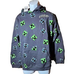 Minecraft Legends Hoodie – Youth XL (18/20), Gray, NWT